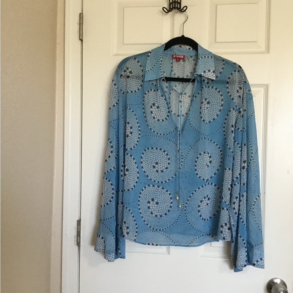 Staud Marissa Printed Shirt size medium